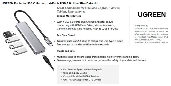 USB-C 2.5'' SATA III 6Gbps UASP Super Speed Hard Drive Enclosure