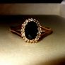 Vintage 9ct Gold Sapphire and Diamond Ring Image 6