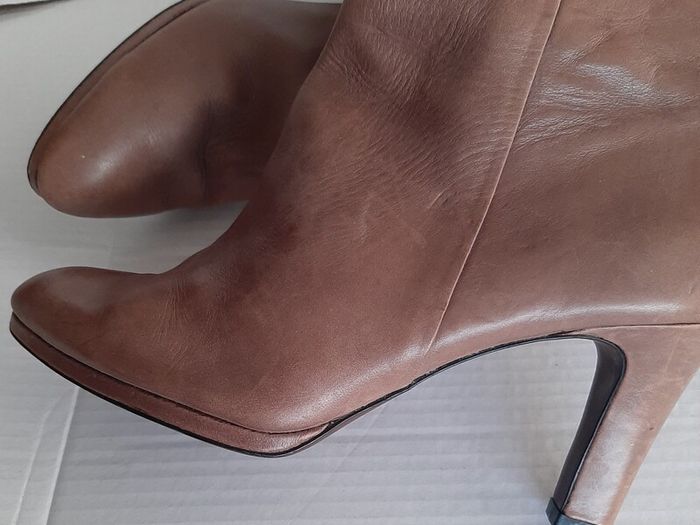 Genuine leather boots knee high lining leather also