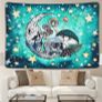 Skull Tapestry Mushroom Stars Moon Tapestry Abstract Hippy Trippy Wall Hanging Tapestry Home Decor (MULTIPLE SIZES) Image 4