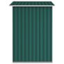 Garden Shed Green 205x129x183 cm Galvanised Steel Image 5