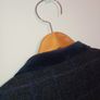 HERBIE FROGG Mens Tweed Blazer Blue Check Abraham Moon Wool Jacket 40R Velvet Image 5