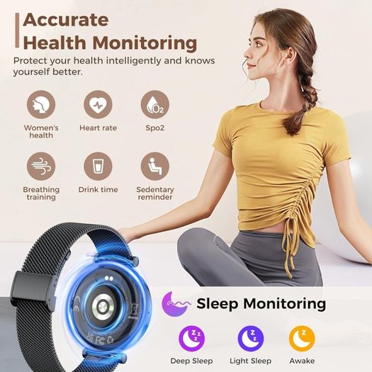 Matast S86 Smartwatch for Women, Fitness Tracker with Call Answering/Making function