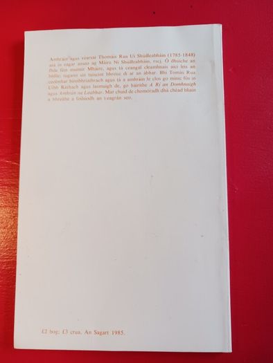 Amhrain/ Thomais Rua le Maire Ni Shuilleabhain/1985