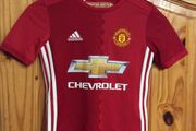 Manchester United FC. Official Adidas Kids Boys Girls Home Jersey Age 7-8 Years. Collect In Dublin Or Receive Via Post.