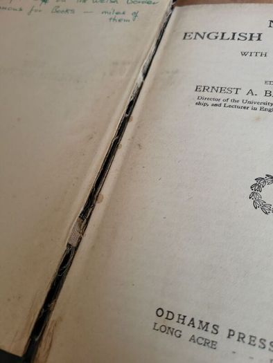 Antique New English Dictionary John Bull Edition 1932 Large Vintage Reference Book