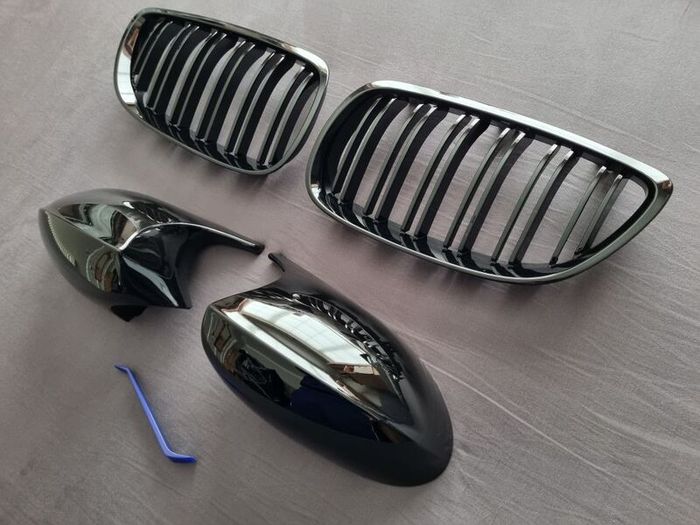 BMW 3 Series E92 E93 Pre-Lci Kidney Grilles & Mirror Covers Set Brand New
