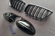 BMW 3 Series E92 E93 Pre-Lci Kidney Grilles &amp; Mirror Covers Set Brand New