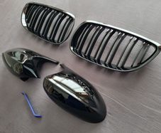 BMW 3 Series E92 E93 Pre-Lci Kidney Grilles & Mirror Covers Set Brand New