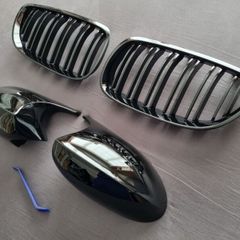 BMW 3 Series E92 E93 Pre-Lci Kidney Grilles & Mirror Covers Set Brand New