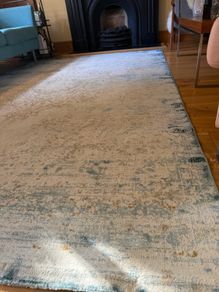 Blue vintage style rug