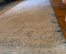 Blue vintage style rug