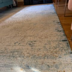 Blue vintage style rug