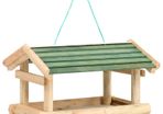 Bird Feeder Solid Wood 35x29.5x21 cm