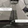 6-Person Outdoor Metal Frame Camping Tent w/ Carrier Bag Grey Image 5