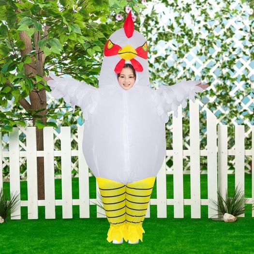 Costume Halloween Rooster Costumes for Men Women Inflatable Costume for Adult Blow up Costumes for Funny Fancy Dress Party