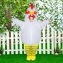 Costume Halloween Rooster Costumes for Men Women Inflatable Costume for Adult Blow up Costumes for Funny Fancy Dress Party Image 3