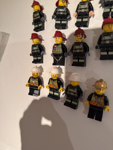 lego firemen minifigures x 13