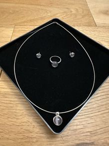 Pendant, earrings and ring set