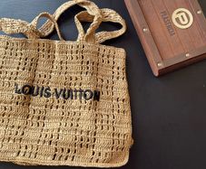 Luxury Woven Tote Bag - Camel