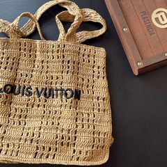 Luxury Woven Tote Bag - Camel