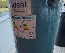 Ideal 185 litre hot water cylinder