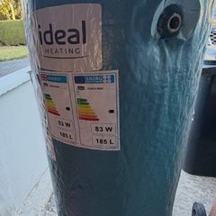 Ideal 185 litre hot water cylinder