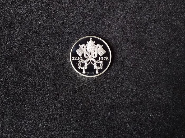 Pope John Paul II 1978 Inauguration Medallion Pure "Silver 1000" (Boxed and Mint)