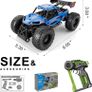 DIY Remote Control Cars for Kids Adults, 1:18 Scale 2.4GHz RC Car, 78 PCS Building STEM Toys for Parent-Child Time & Friend-Time, Gifts for Boys Girls Age 8-12 (Blue) Image 2