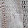Hand Knit  Cream Wool Shrug Image 6