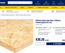 OSB Board Square Edge 18mm