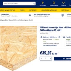 OSB Board Square Edge 18mm