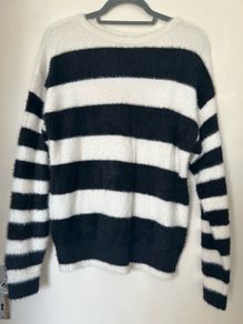 Black and White Striped Jumper