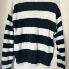 Black and White Striped Jumper