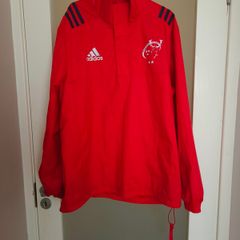2017/18 Adidas Munster Rugby quarter-zip all-weather training jacket