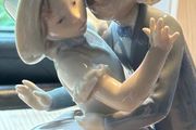 Vintage Lladro porcelain figurine titled Precocious Love also known as Waltz Time