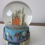 Vintage Musicial Snow Globe Bavarian Castles with Music  Edelweiss Image 2