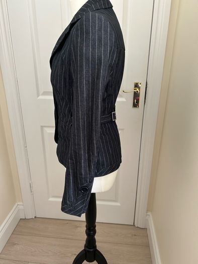Bundle of 2 labels: Karen Millen denim jacket PLUS Phase Eight red top