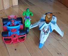 Spider-Man, Hulk & Buzz Lightyear Vehicle Sets