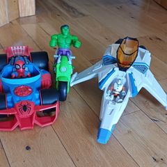 Spider-Man, Hulk & Buzz Lightyear Vehicle Sets