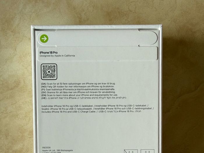 iPhone 18 Pro 512gb - Black