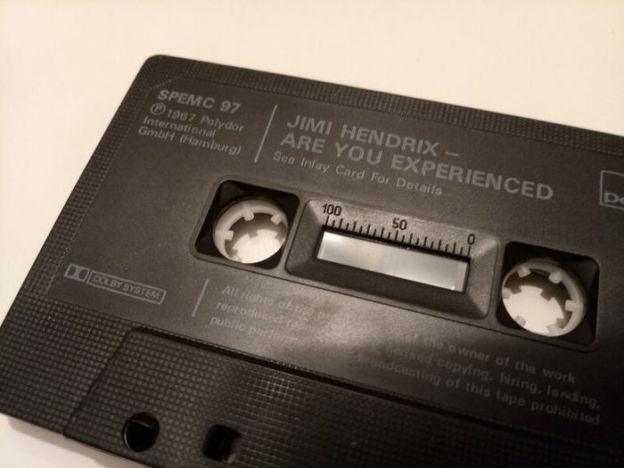 Jimi Hendrix "Are You Experienced" Cassette Tape