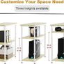 L Shaped Desk 100CM Computer Desk Study Office Desk Gaming Desk Writing Table With Bookshelf Reversible Corner Desk For Home Office Studio Workstation Image 3