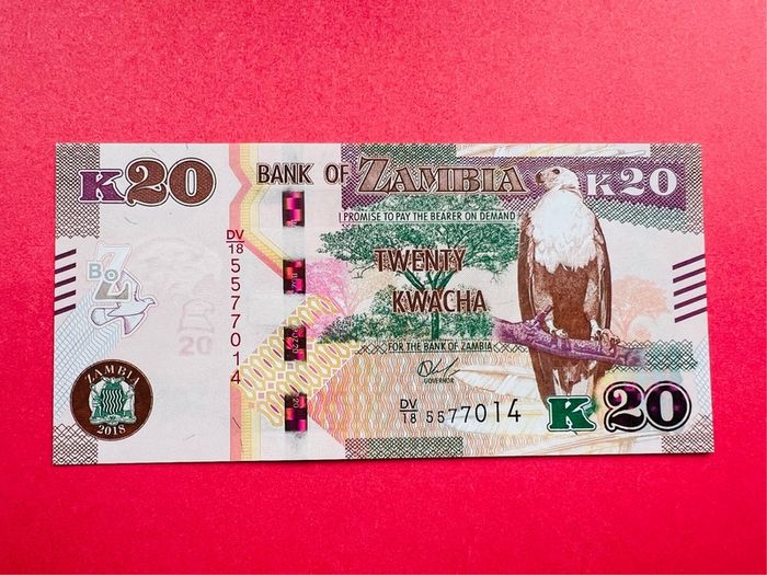 Zambia   20  Kwacha 2018   Pick 59b ( Uncirculated )