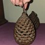 Pair of Cast Iron Pine Cone Shaped Tealight Holders Image 3