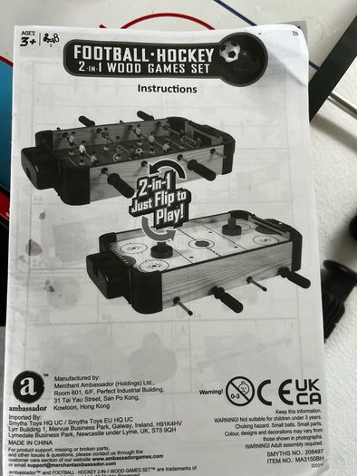 Football Hockey 2 in 1 games set