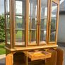 Solid Oak Display Cabinet Image 8