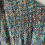 Mucros Weavers Ireland Fringe Scarf Multicolor Boho Knit Image 3