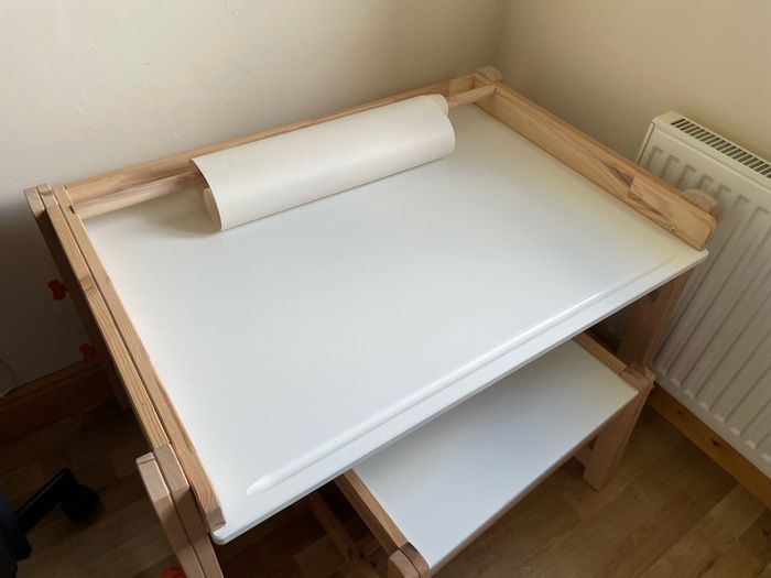Children's IKEA Table & Bench - Adjsutable
