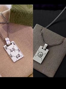 Men's double-sided necklace